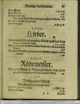 LXXIV. Röhrmeister