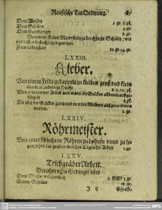 LXXIV. Röhrmeister