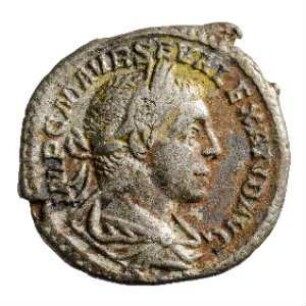 Münze, Denar, 223 n. Chr.