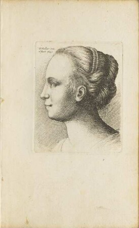 Illustration 4: Frau mit Haarschmuck [Seitenansicht]
