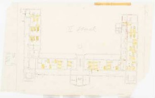 Rittberg Krankenhaus, Berlin-Lichterfelde Um- und Neubau: Entwurf Grundriss 2. Obergeschoss