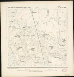 Meßtischblatt 218 : Hartmannsdorf, 1874 : Hartmannsdorf. - Aufn. 1851. - 1:25000. - [Berlin]: Reichsamt für Landesaufnahme, 1874. - 1 Kt.