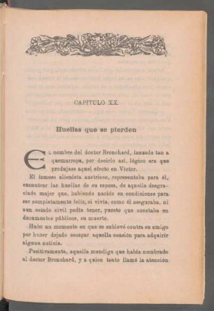 Capítulo XX - Huellas que se pierden