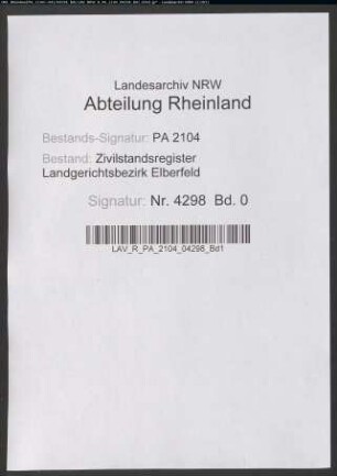 Sterberegister Solingen