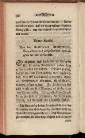 Achtes Kapitel. Von den Krankheiten, Arzneymitteln, Todesfällen und Begräbnissen der Negern auf der Goldküste.