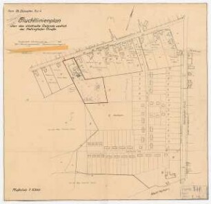 Gartenanlage des Instituts zur Erlangung der Hochschulreife, Oberhausen: Karte vom Stadtvermessungsamt Oberhausen 1:1000