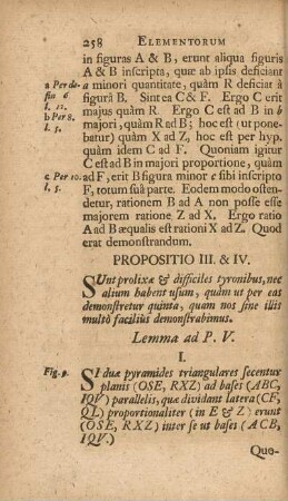 Lemma ad P. V.