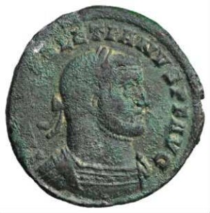 Fundmünze, Aes 1, 298 - 299 n. Chr.