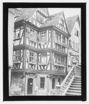 Blick auf das Haus Zu den vier Gekrönten