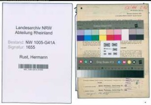 Entnazifizierung Hermann Rust , geb. 13.04.1888 (Polizeibeamter)