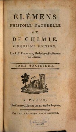Élémens D'Histoire Naturelle Et De Chimie, 3