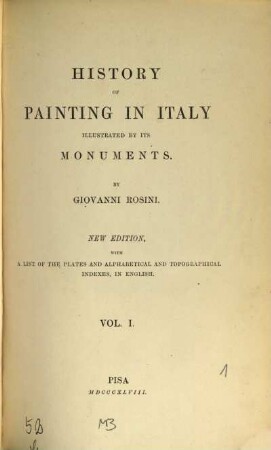 Storia della pittura italiana esposta coi monumenti, 1