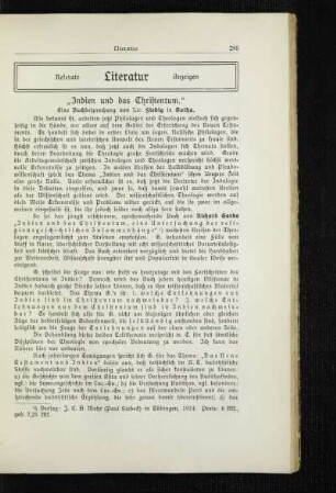 "Indien und das Christentum" : eine Buchbesprechung