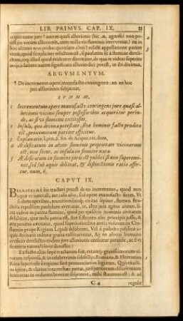 Argumentum. - Summae.