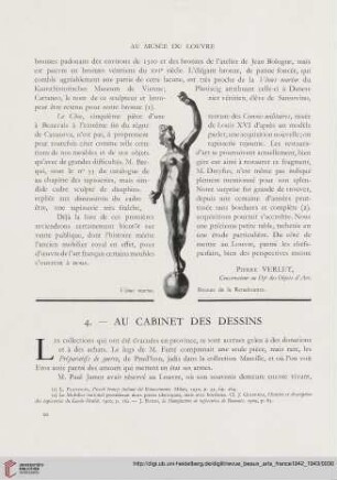 Les récentes acquisitions du Musée du Louvre : au cabinet des dessins