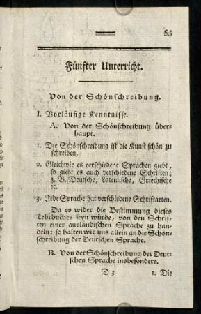 53-62, Fünfter Unterricht.