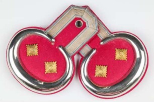 Epauletten M/73 für Rittmeister des königlich-bayerischen 2. Chevauleger-Regiment