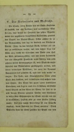 V. Die Niederlande und Mastricht