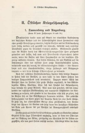 II. Östlicher Kriegsschauplatz