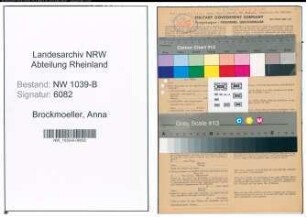 Entnazifizierung Anna Brockmoeller , geb. 13.04.1903 (Lehrerin)