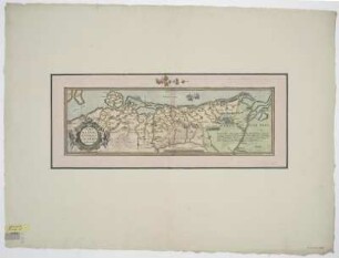 Karte von Pommern, 1:120 000, Kupferstich, um 1573