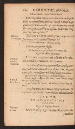 Cap. VII. De Axiomate Discreto.
