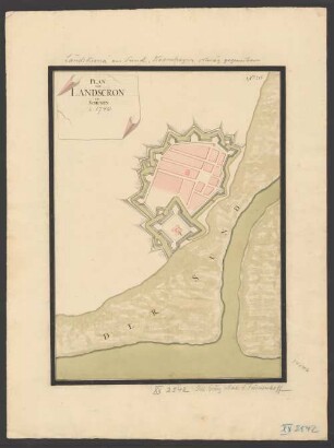 Plan von Landscron in Schonen