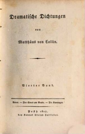 Dramatische Dichtungen, 4. Butes