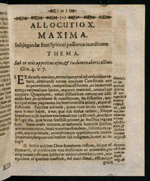 79-87, Allocutio X. Maxima. Subjugandae sunt Spiritui passiones inordinatae