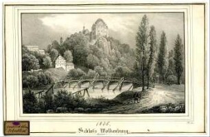 Schloss Wolkenburg, Sachsen. 1835.