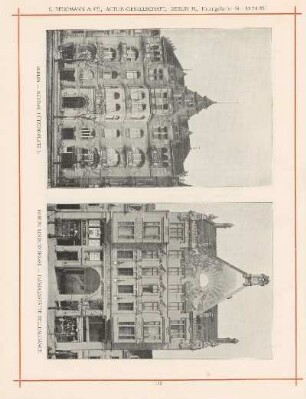 Berlin - Neubau Lützow-Platz 3 ; Berlin, Lindenstraße - Handelsstätte Bellealliance