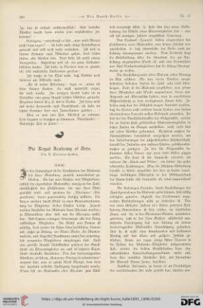 1: Die Royal Academy of Arts, (Schluss) [2]