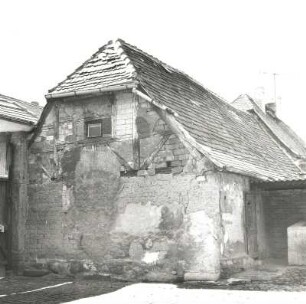 Markranstädt, Hordisstraße 17. Wohnhaus (1886/1900). Hofansicht