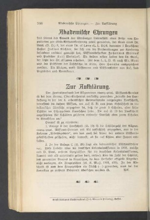 Zur Aufklärung