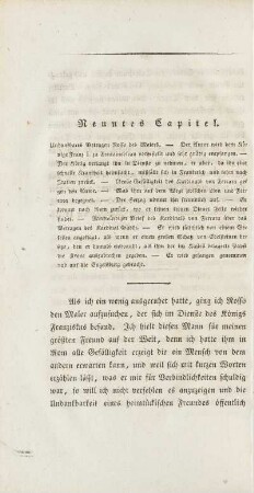 Neuntes Capitel