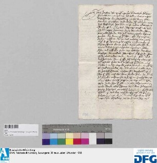 Joachim Koenig, Bürger zu Nürnberg, tritt neuerdings auf sechs Jahre in die Dienste der Stadt (als Syndikus).