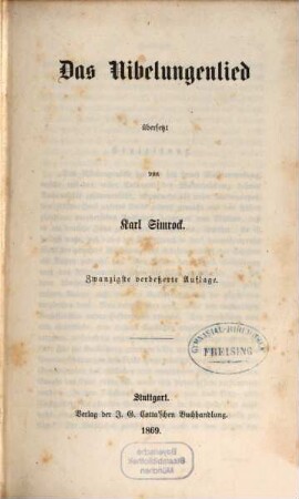 Das Nibelungenlied