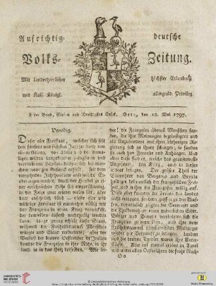 Erster Band. Sieben und Dreißigstes Stück