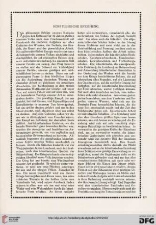 Künstlerische Erziehung