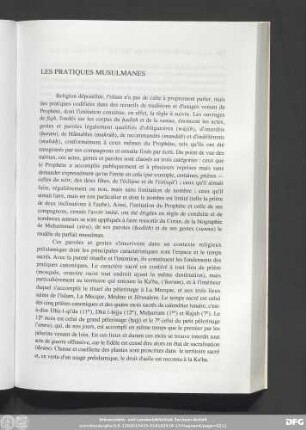 Les Pratiques Musulmanes