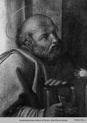 Madonna mit Kind umgeben von den Heiligen Sebastia und Jakobus der Ältere