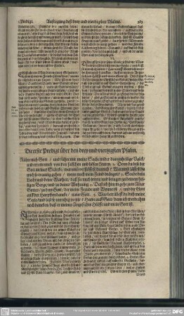 Die Predigten über den drey und viertzigsten Psalm