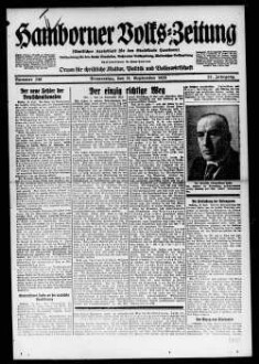 Hamborner Volks-Zeitung. 1911-1929