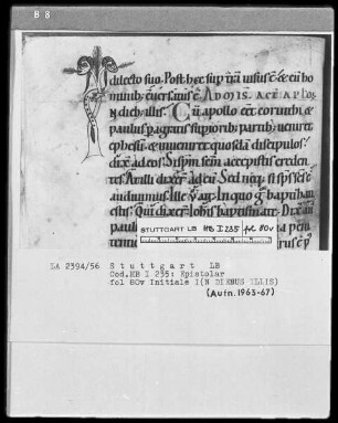 Epistolar — Initiale I (n diebus illis), Folio 80verso