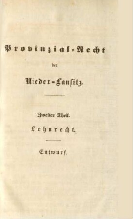 Zweiter Theil. Lehnrecht.