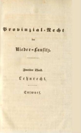 Zweiter Theil. Lehnrecht.