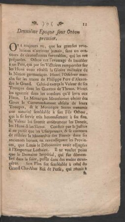 Deuxiéme Epoque sous Othon premier