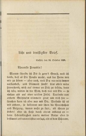 Acht und dreißigster Brief.