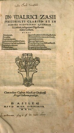 In (nonnullos) digestorum titulos lecturae