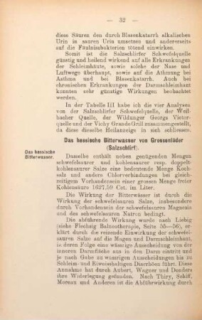 Das hessische Bitterwasser von Grossenlüder (Salzschlirf).